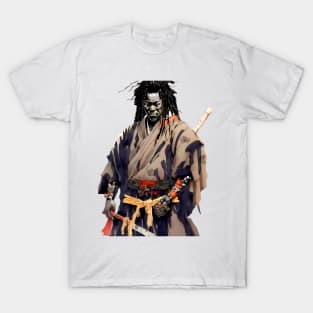 Yasuke Black Samurai in 1579 Feudal Japan No. 4 T-Shirt